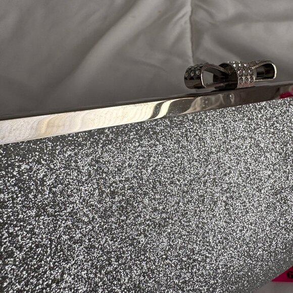 I.N.C. International Concepts Carolyn Glitter Clutch Wedding, Evening, Party - Picture 5 of 7